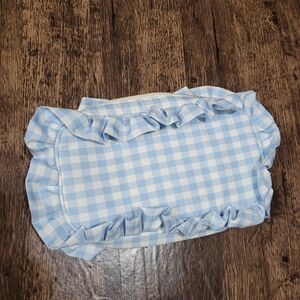 NWOT Gingham Frilly Trim Mini Bag